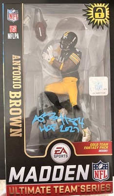EA SPORTS MADDEN NFL Ultimate Team Series ANTONIO BROWN Action Figure Gold Team