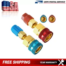 R1234YF To R134A Quick Couplers Hi/Lo Side Conversion Adapter Kit  For Car A/C
