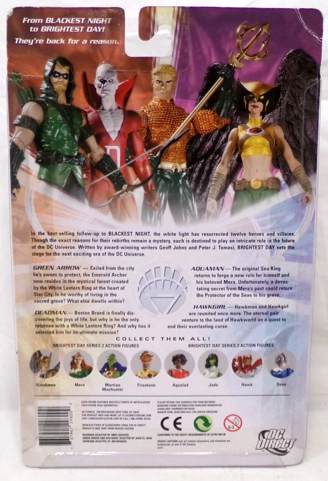 DC Direct Brightest Day Hawkgirl 7" Action Figure Series 1 New In Box Sealed - Image 3 of 4