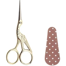 4.5Inch Embroidery Scissors Sharp Tip Stainless Steel Little Scissors for Knitti