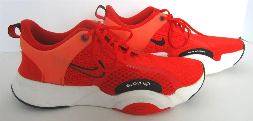 MENS NIKE SUPERREP GO 2 RED TRAINING SHOES SIZE 9 #CZ0604-606 - Image 3 of 4