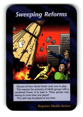 Sweeping Reforms Card Unlimited INWO Illuminati New World Order | eBay