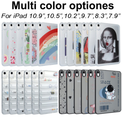 Clear Back Case Cover For iPad 10th 9th 8th 7th 6th 5th Generation Mini 6 Air 3