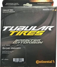 NEW CONTINENTAL SPRINTER GATORSKIN Tubular Tire: 700x25mm (700c/28") BLACK