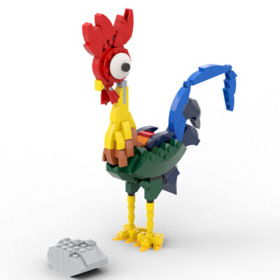 Heihei Chicken MOC Building Blocks Set, Movie Model Educational Bricks Toy Gift