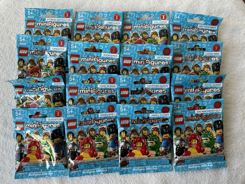 LEGO 8805 SERIES 5 FIGURINES - LOT COMPLET DE 16 PAQUETS SCELLÉS (2011) - Photo 1/1