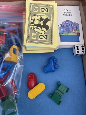 Monopoly Junior JR Board Game 2005 Amusement Park Complete Parker Brothers