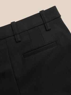 ARKET - Pantaloni dritti neri in misto lana