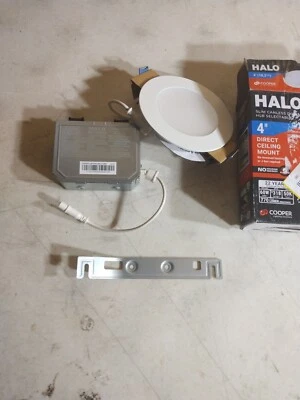 Halo HLB 4 in. CCT Construction or Remodel Canless Recessed LED Kit - Image 1 of 4