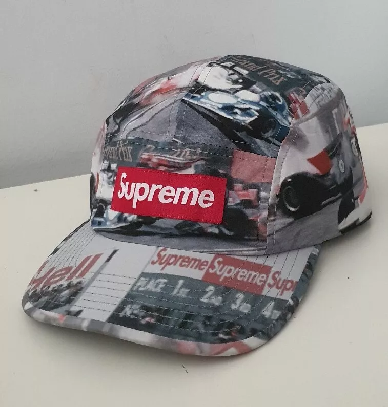 SS19 Supreme Grand Prix camp cap box logo Formula Hat