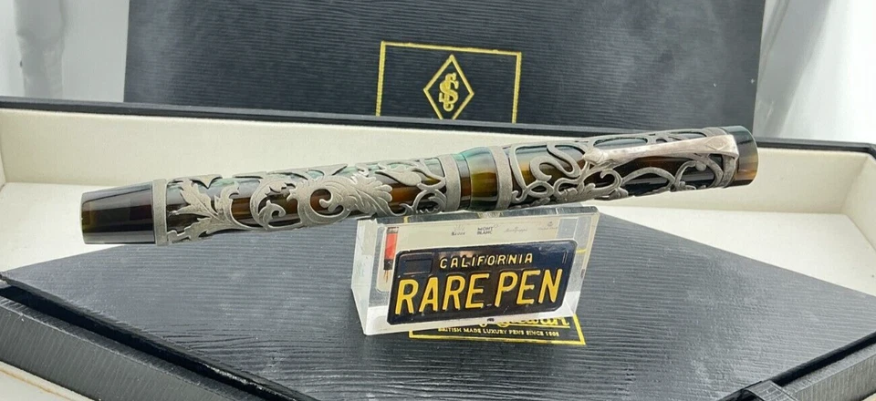 Conway Stewart Chatsworth HENRY SIMPOLE STERLING SILVER  Rollerball Pen  LE 1/1 - Image 2 of 4