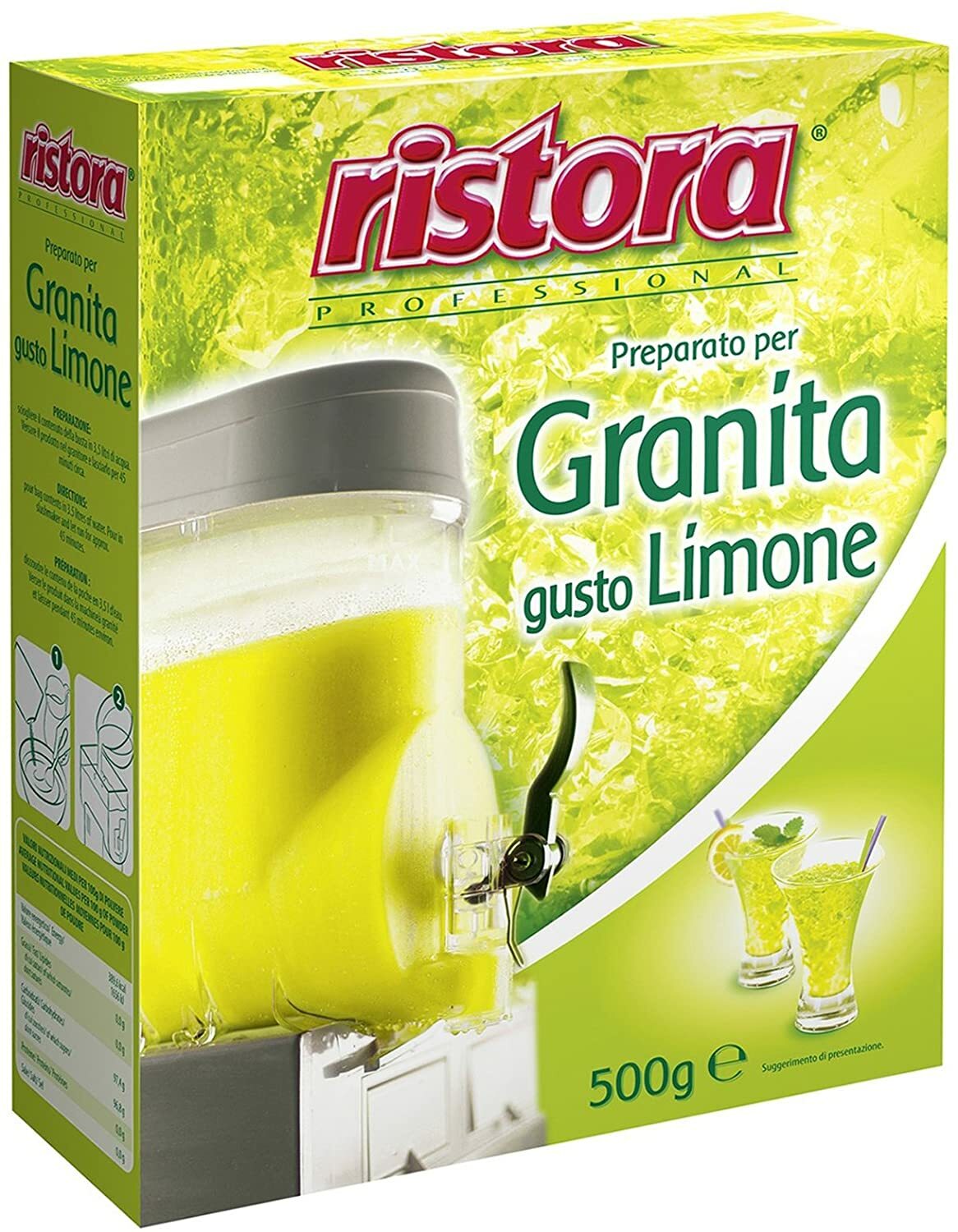 PREPARATO PER GRANITA AL LIMONE RISTORA 500 GR PROFESSIONAL SORBETTO GUSTO
