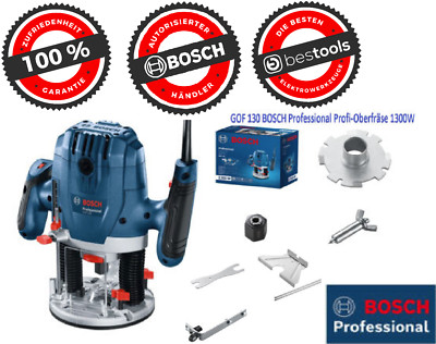 BOSCH  GOF 130 BOSCH Profi-Oberfräse  1300W + Zubehör 06016B7000 NEU !    