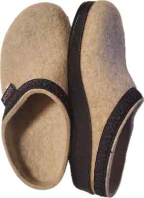 Stegmann Wool Clogs Poly Sole Natural Men Size 9 Women Size 10