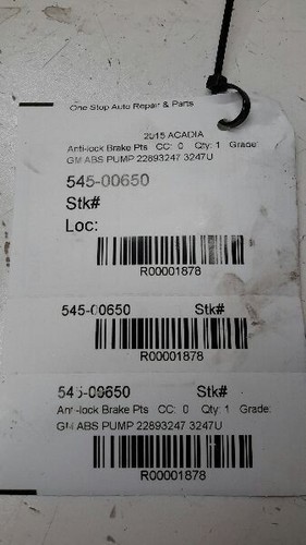 2012 2013 2014 2015 2016, GMC Acadia, GM ABS Pump, PN: 22893247 3247U, 1878 - Picture 9 of 9