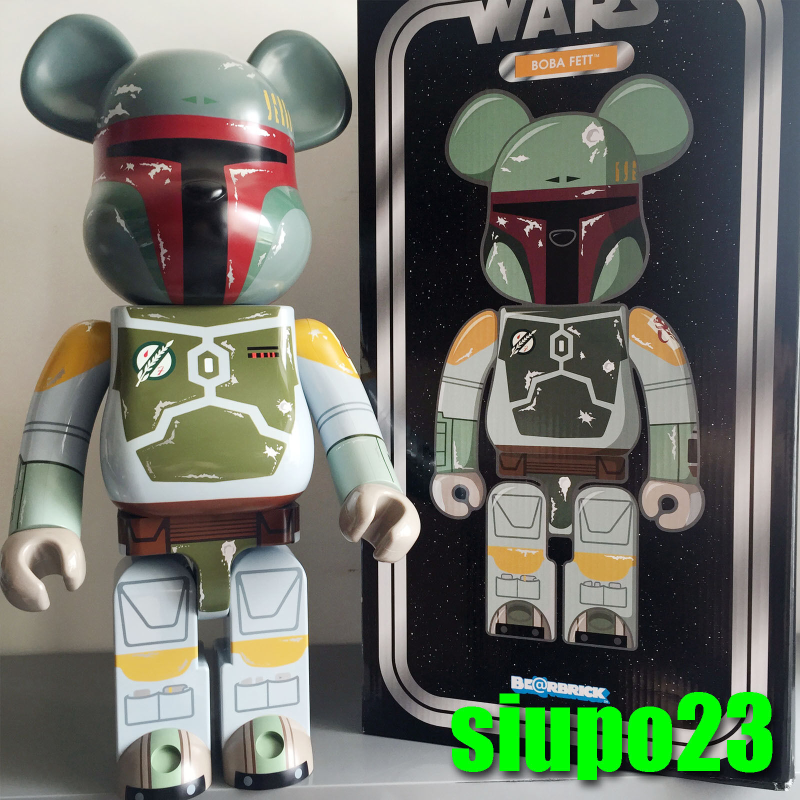 Medicom 1000% Bearbrick ~ Star Wars Be@rbrick Boba Fett 2015 Ver