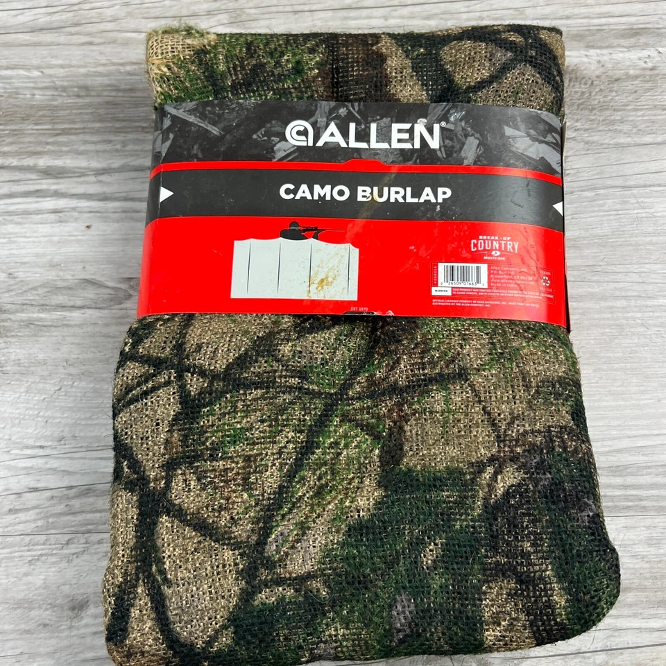 Allen 54in x 12ft Burlap Oakbrush Camo Blind - 2566 New - Image 3 of 4