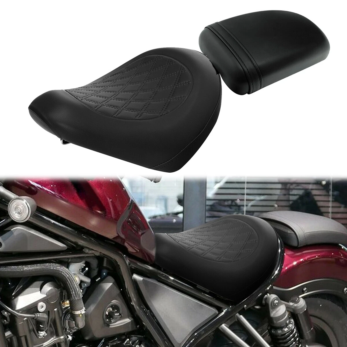 Driver Rider Passenger Seat Fit For Honda Rebel 1100 CMX1100