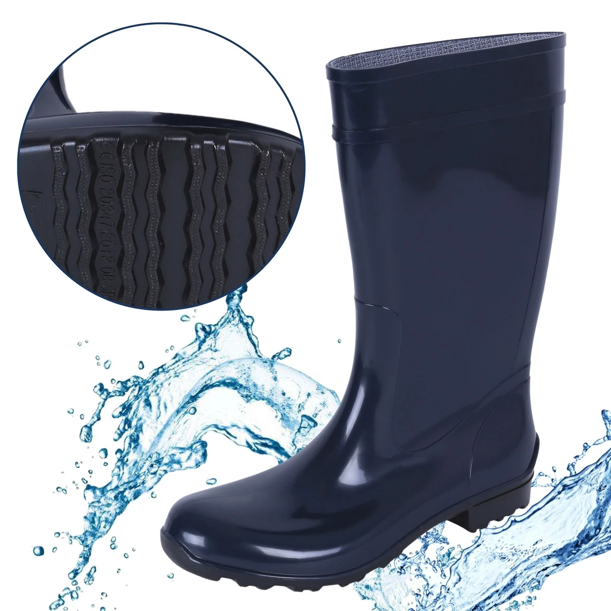 Bottes De Pluie Imperméables ILSE LEMIGO – Rouge Vif Femme – Neuf Avec Emballage