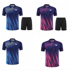 2023 New Men's Badminton set T-Shirts +Shorts table tennis clothes Sport Tops