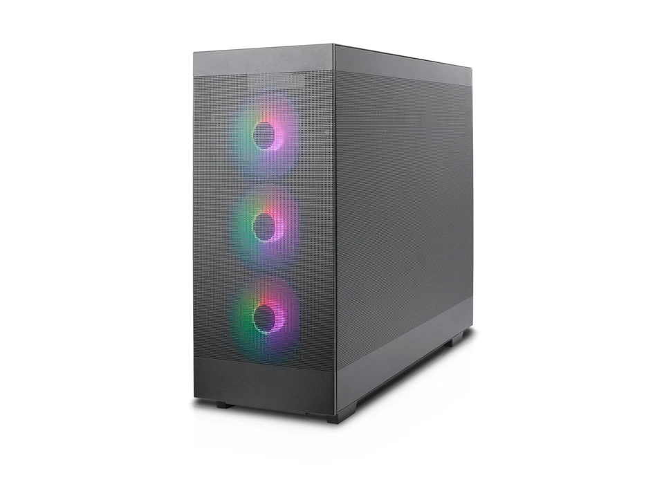 Rosewill Helium Flow Black Mid Tower Computer Gaming Case, TG & Mesh Panel, ATX, - Image 2 of 4