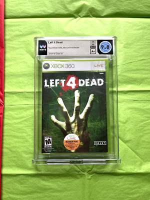 Left 4 Dead (Xbox 360, 2008) Graded Sealed - WATA 9.8 A+ w/ Trial