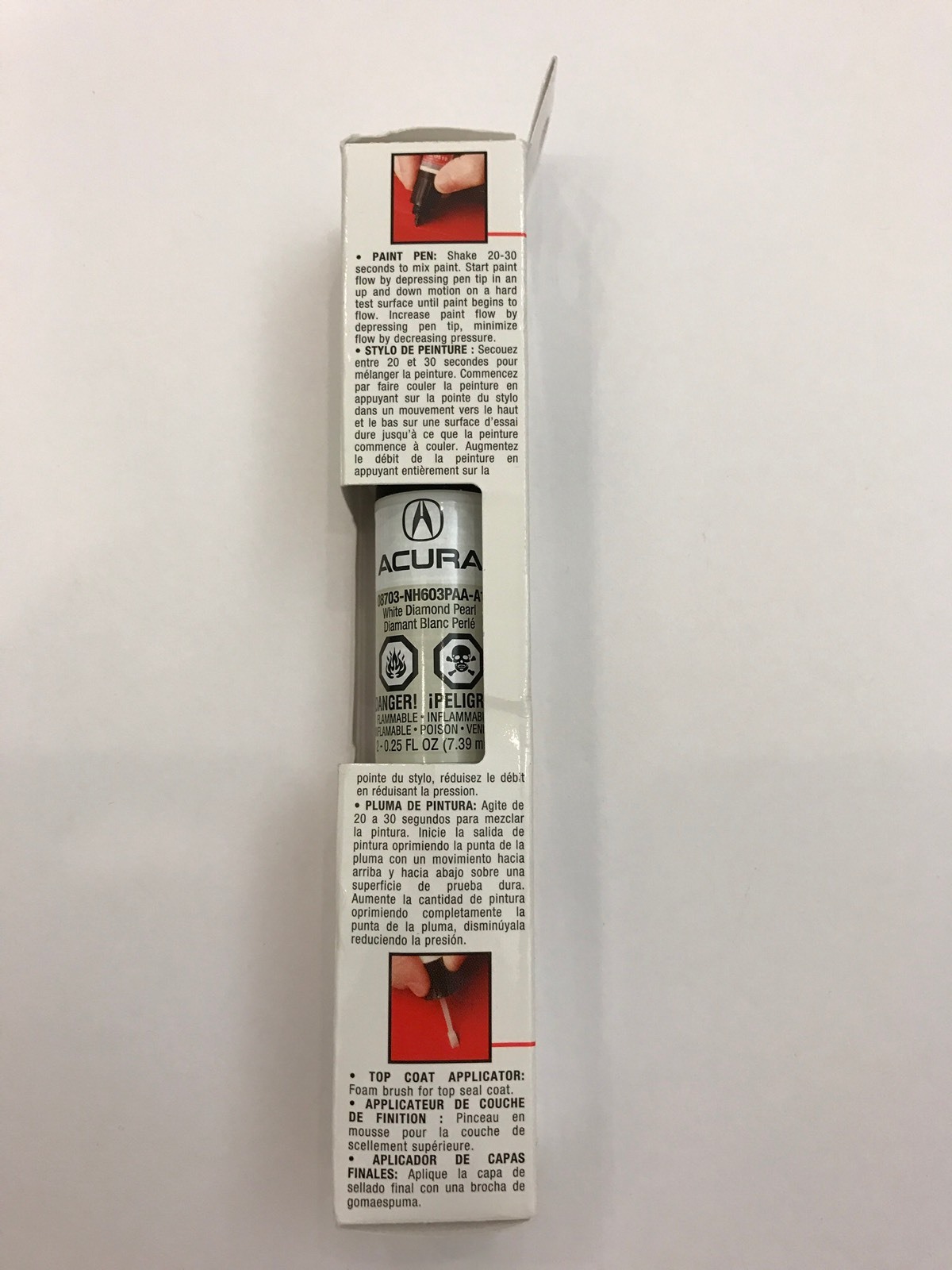 Genuine OEM Honda Acura Touch Up Paint NH603P White Diamond Pearl eBay