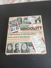 Vintage Pocket Whoozit Arts/ Literature Strategy Picture Trivia Game 1985 NOS