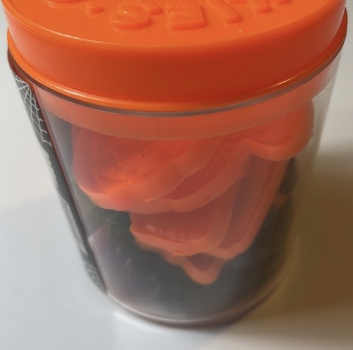 Contenedor cortadores de galletas vintage de Halloween plástico naranja negro (10) - Imagen 7 de 8