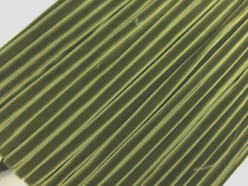 vintage velvet ribbon 1/4" moss green 3yds made in France - Picture 1 of 2