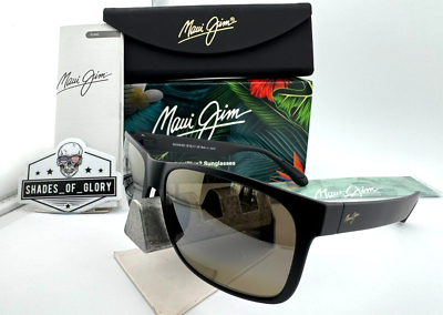 MAUI JIM RED SANDS MJ H432-2M MATTE BLACK HCL BRONZE POLARIZED