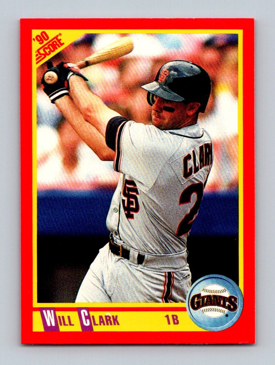 1990 Score #300 Will Clark San Francisco Giants Baseball