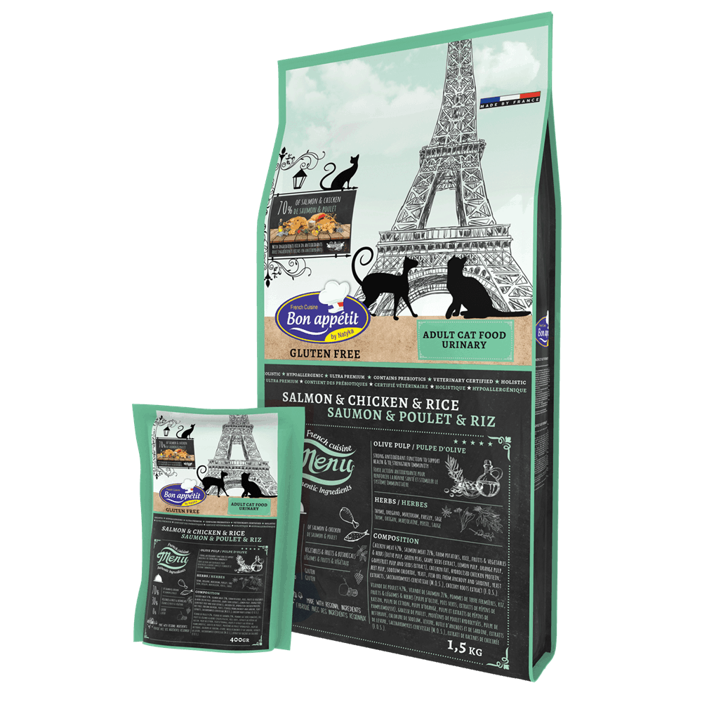 Complete Adult Dry Urinary Cat Food Bon Appetit Salmon Chicken