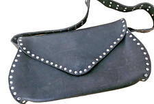 Vintage Harley Davidson Bar  Shield Studded Women  s Leather Shoulder Bag/Purse