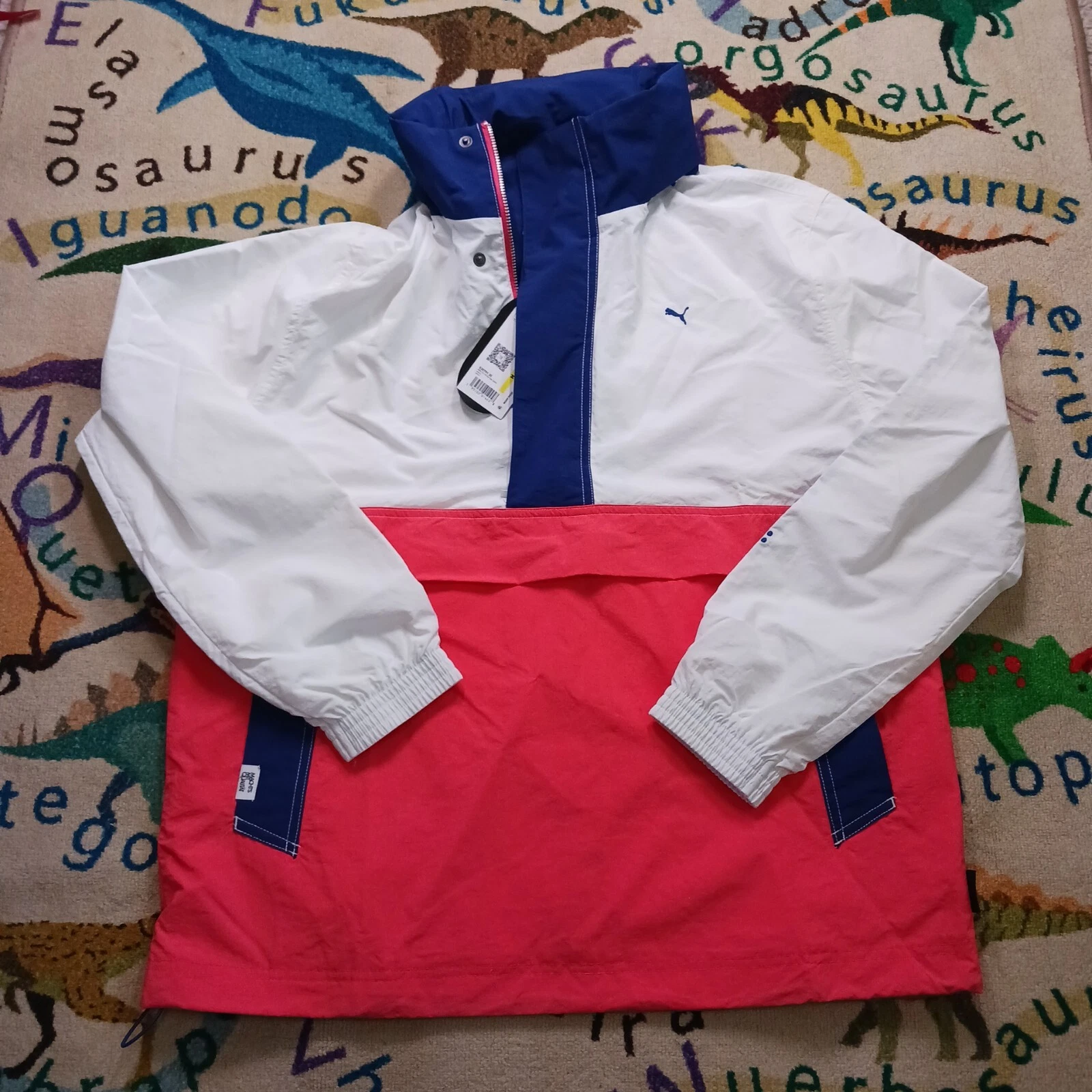 Felpa leggera taglia M Puma Cordura MMQ mezza cerniera 535791 35 salmone da uomo