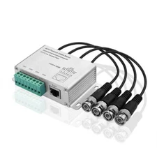 4 Channel Passive HD UTP Balun Transceiver 1080P Female BNC RJ45 Cable Converter
