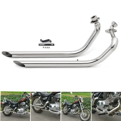 XV 750 1100 Système d'échappement silencieux Inox pr YAMAHA Virago XV750 XV1100S - Photo 1/4