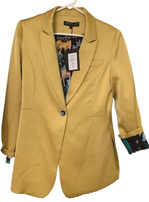 Jessie Liu Acetate Jacket With Contrast Lining