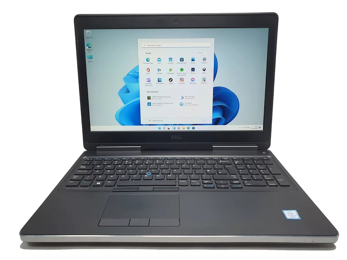DELL PRECISION 7510 LAPTOP i7 6820HQ 2.70GHz 8GB RAM 120GB SSD 1TB