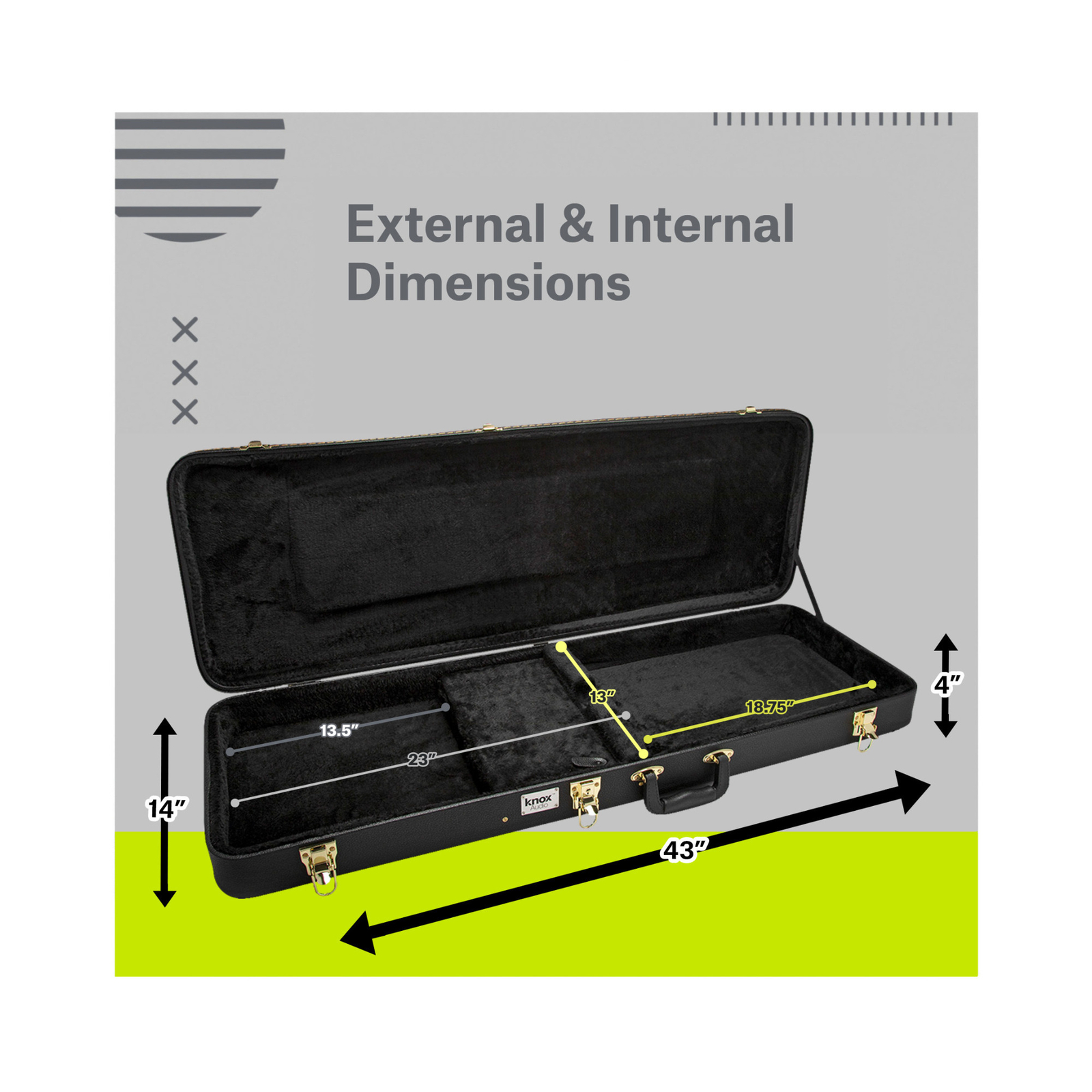 Knox Gear Electric Guitar Hard Shell Case for sale online eBay