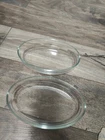 French vintage PYREX France glass serving oval glass dish Set Of 2, READ