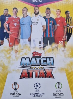 Match Attax Champions League 2022/2023 Heritage Black Edge Club100 Messi Ronaldo