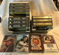 Country Lot of 13 Cassette Tapes 9 Brand New Sealed W.Nelson, L.Lynn, M.Robbin