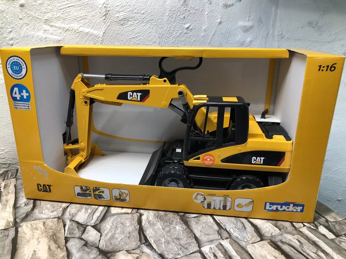 Bruder 1 16 CAT WHEEL EXCAVATOR Yellow Vehicle Kids Toy Plastic