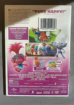New Sealed Trolls (DVD 2018 Widescreen) Anna Kendrick, Justin