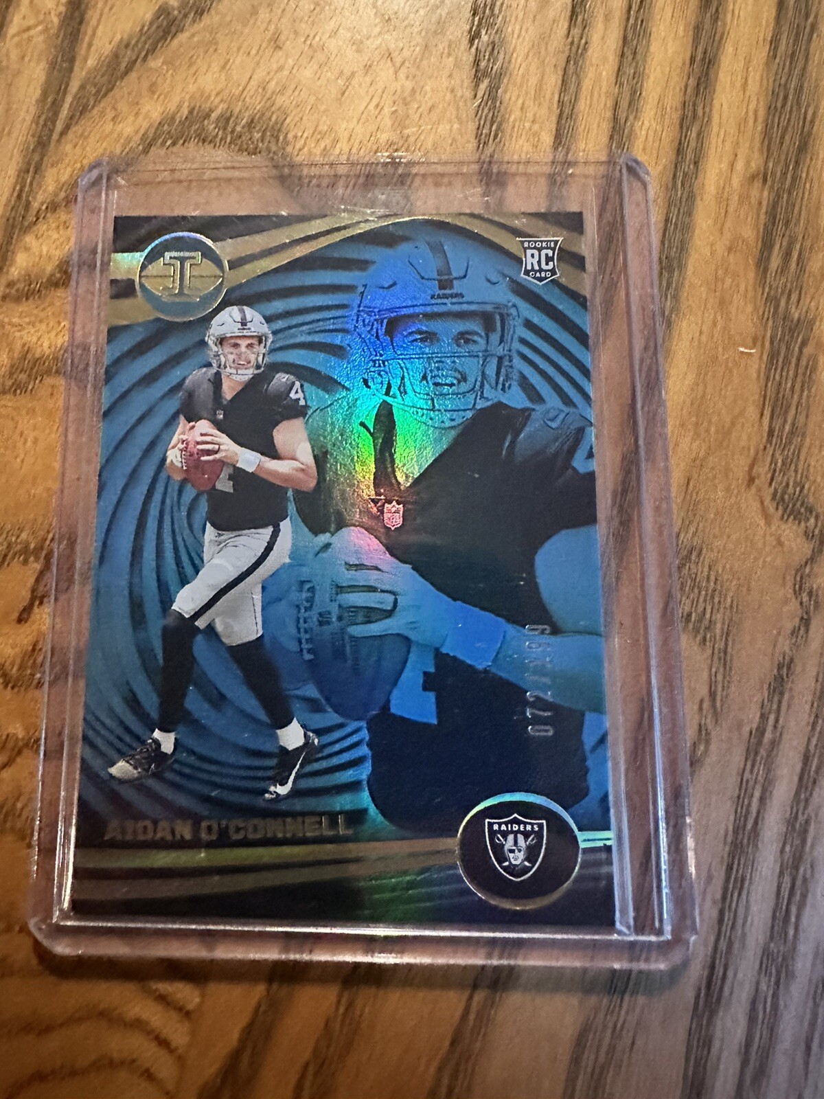 2023 Panini Illusions - Light Blue #59 Aidan O'Connell /199 (RC)