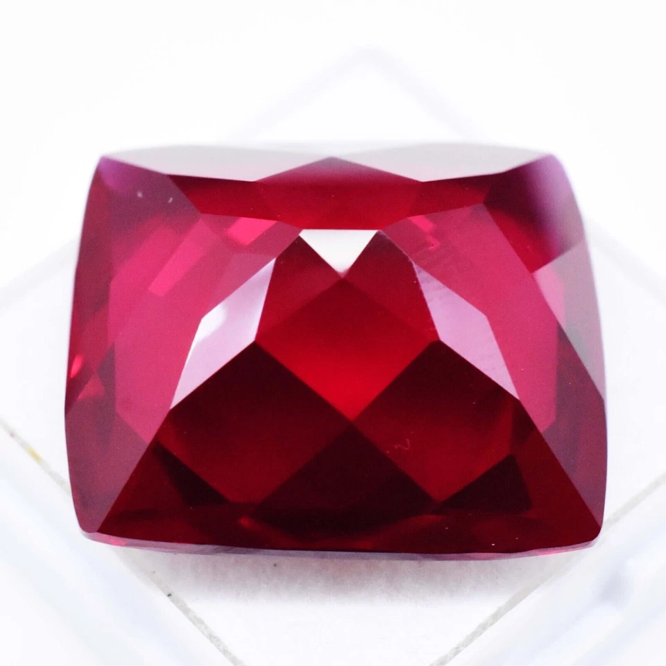 Cojín 58,50 quilates 23x21 mm natural rojo piropo granate piedras preciosas sueltas, Mozambique Foto 4 de 4