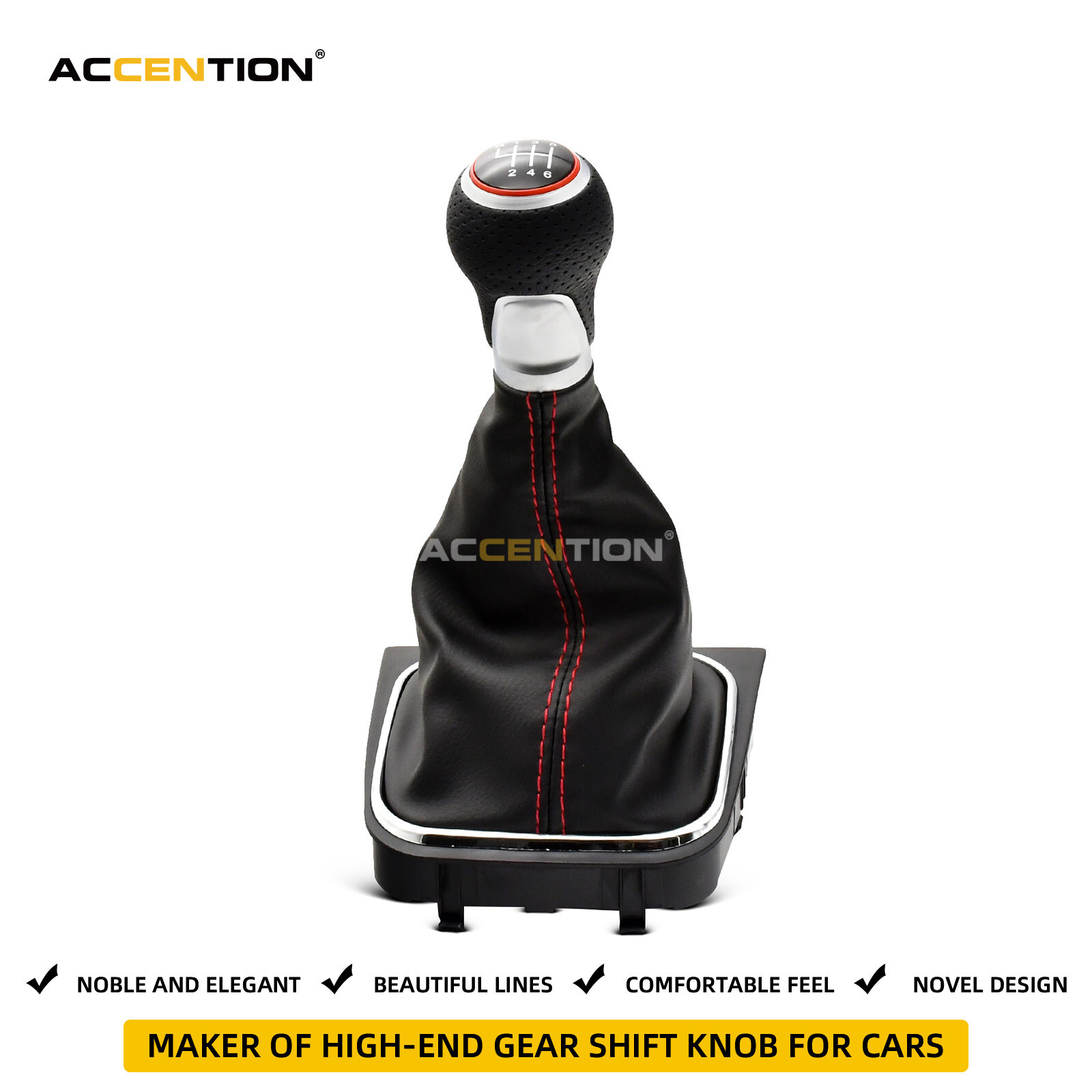 6 Speed Gear Shift Knob For VW Golf 5 MK5 R32 GTI Golf 6 A6 MK6 GTI GTD