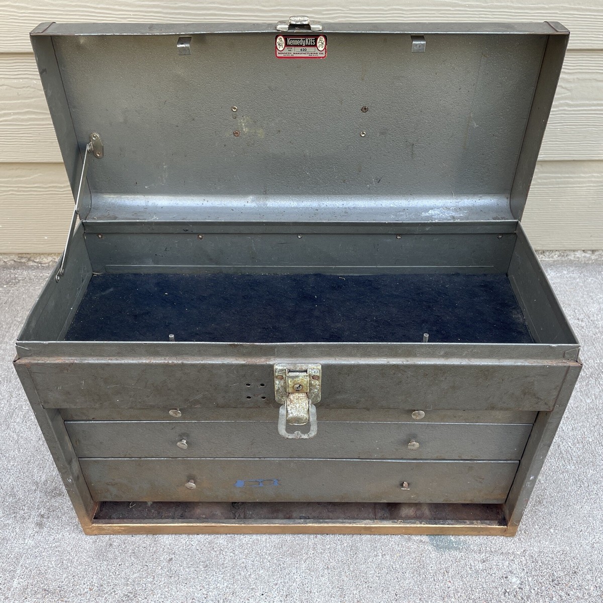 USA【Kennedy Kits】ツールボックス 工具箱 ヴィンテージ Vintage Kennedy Kits 3 Drawers Tool Box Style No. 620 No