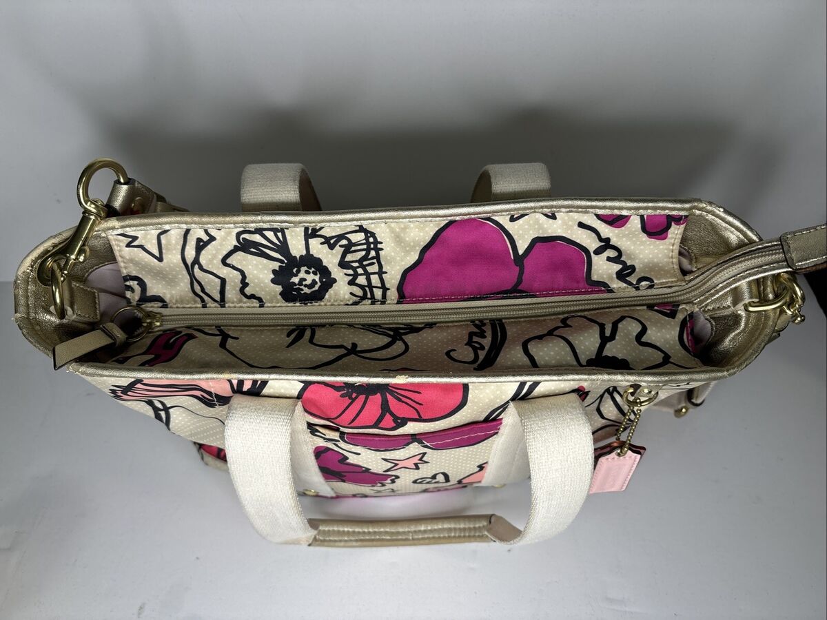 Coach B1294-F17148 Poppy Floral Crossbody Purse Handbag Very Coach B1294-F17148 Poppy Floral Crossbody Purse Handbag Very